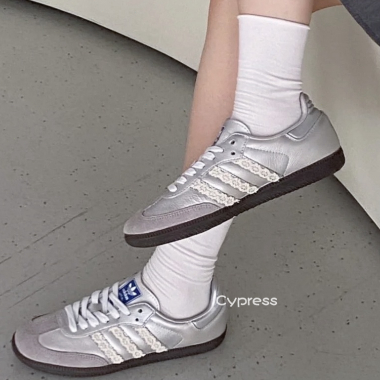 【Cypress】 Adidas Originals Samba OG 銀色 灰銀 芭蕾 德訓鞋 B75806