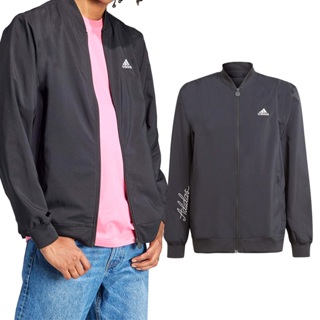 Adidas BL UPF JKT Q3 男 黑色 休閒 拉鍊 夾克 長袖 外套 IJ6442