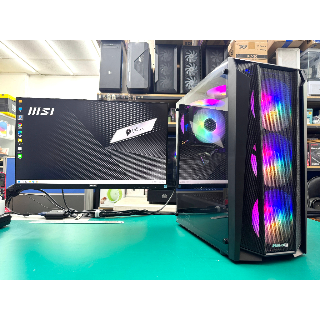 全新RGB機殼 線上遊戲主機~i5-10400F/16G/512G/GTX1080/750W 順跑 APEX/PUBG