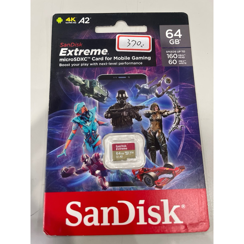 SanDisk Extreme MicroSD 高速存取 記憶卡 新規A2 64GB 原廠終身保固