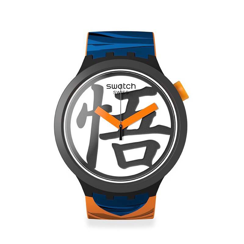 【SWATCH】七龍珠Z聯名錶 悟空GOKUx BIG BOLD 手錶 (47mm) 瑞士錶 SB01Z101