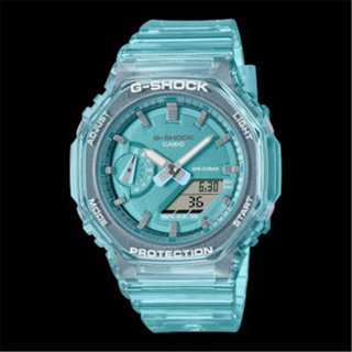 CASIO 卡西歐 G-SHOCK 晶透時尚 半透明 八角形錶殼 偏光藍 (GMA-S2100SK-2A)[ 秀時堂 ]