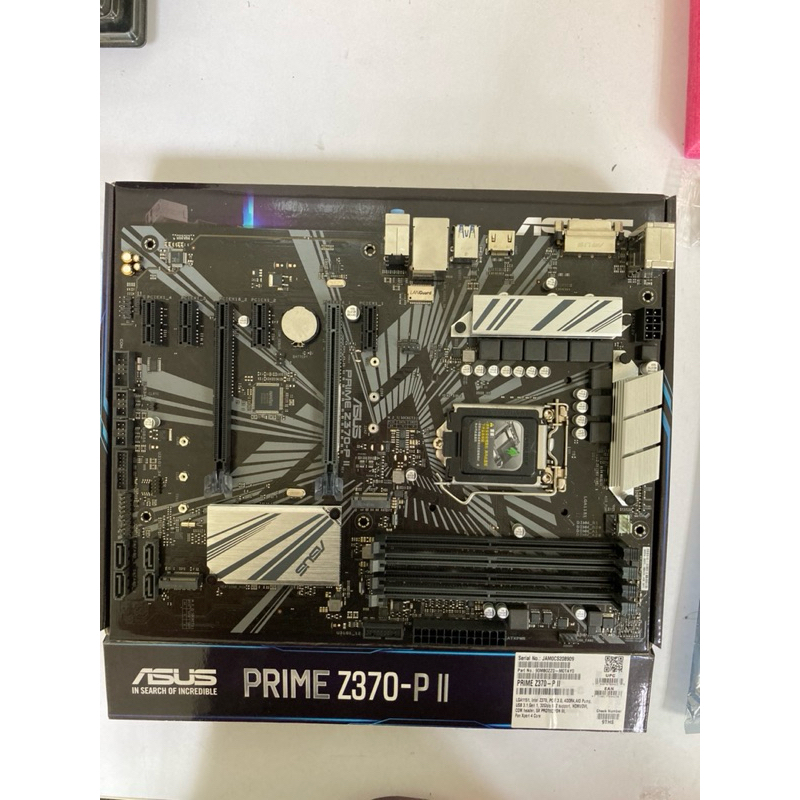 華碩主機板 Asus Z370-P II DDR4 Socket 1151 測試中古良品 極新品 完整盒裝 配件齊全