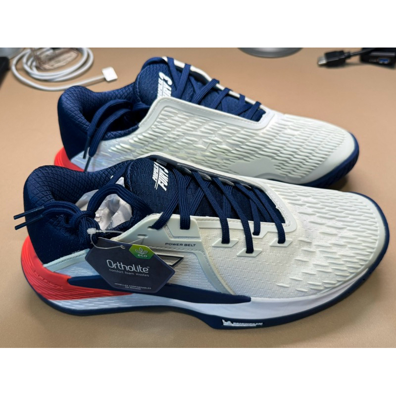 Babolat 網球鞋 Propulse Fury 3 AC 白藍配色 全新 26cm