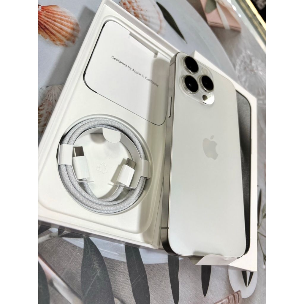 拆封新品🍎 Apple iPhone 15 Pro Max 256G白色🍎🔥台灣公司貨🔥