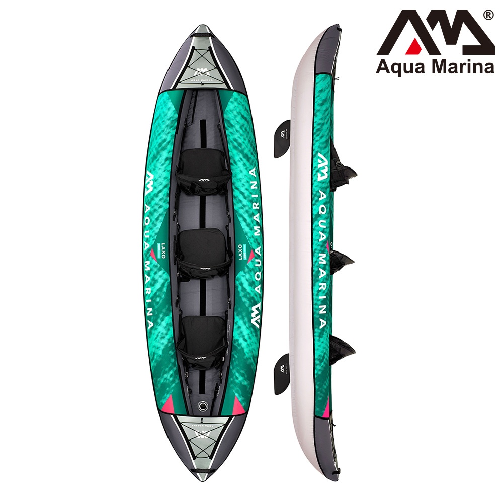 Aqua Marina 充氣三人獨木舟-休閒型 LAXO LA-380 / KAYAK 皮艇 皮划艇 平靜水域 水上活動