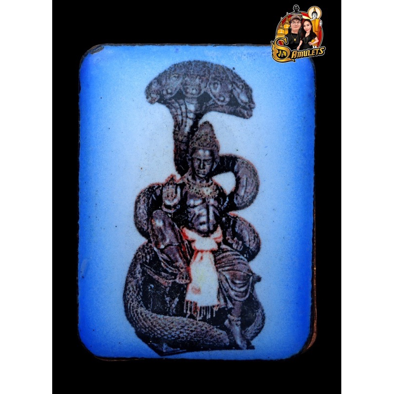 2564 裸澤度金 （藍色） 塔瑪儂爸爸 陶瓷locket 拜師法會 帕阿贊塔瑪儂與阿贊初共同加持