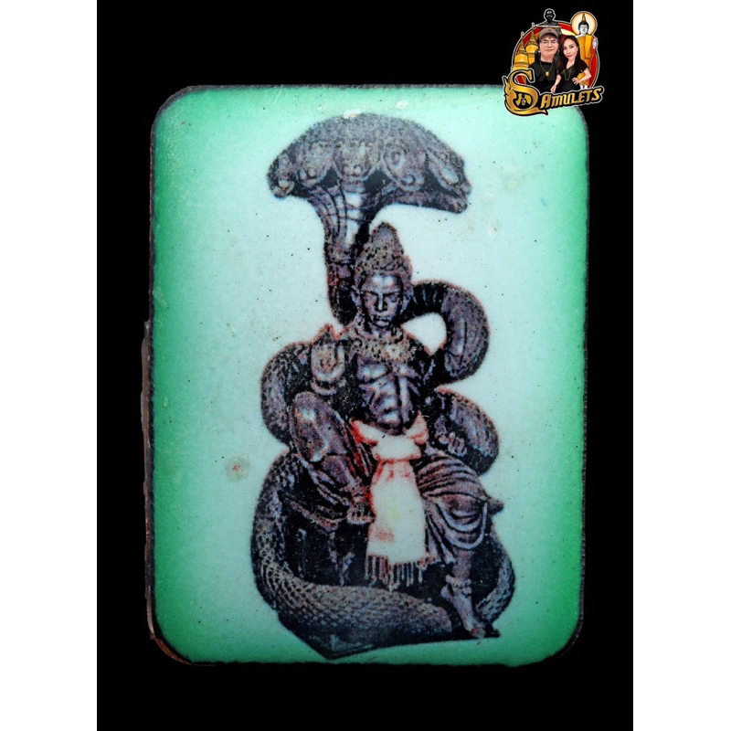 2564 裸澤度金 （綠色） 塔瑪儂爸爸 陶瓷locket 拜師法會 帕阿贊塔瑪儂與阿贊初共同加持