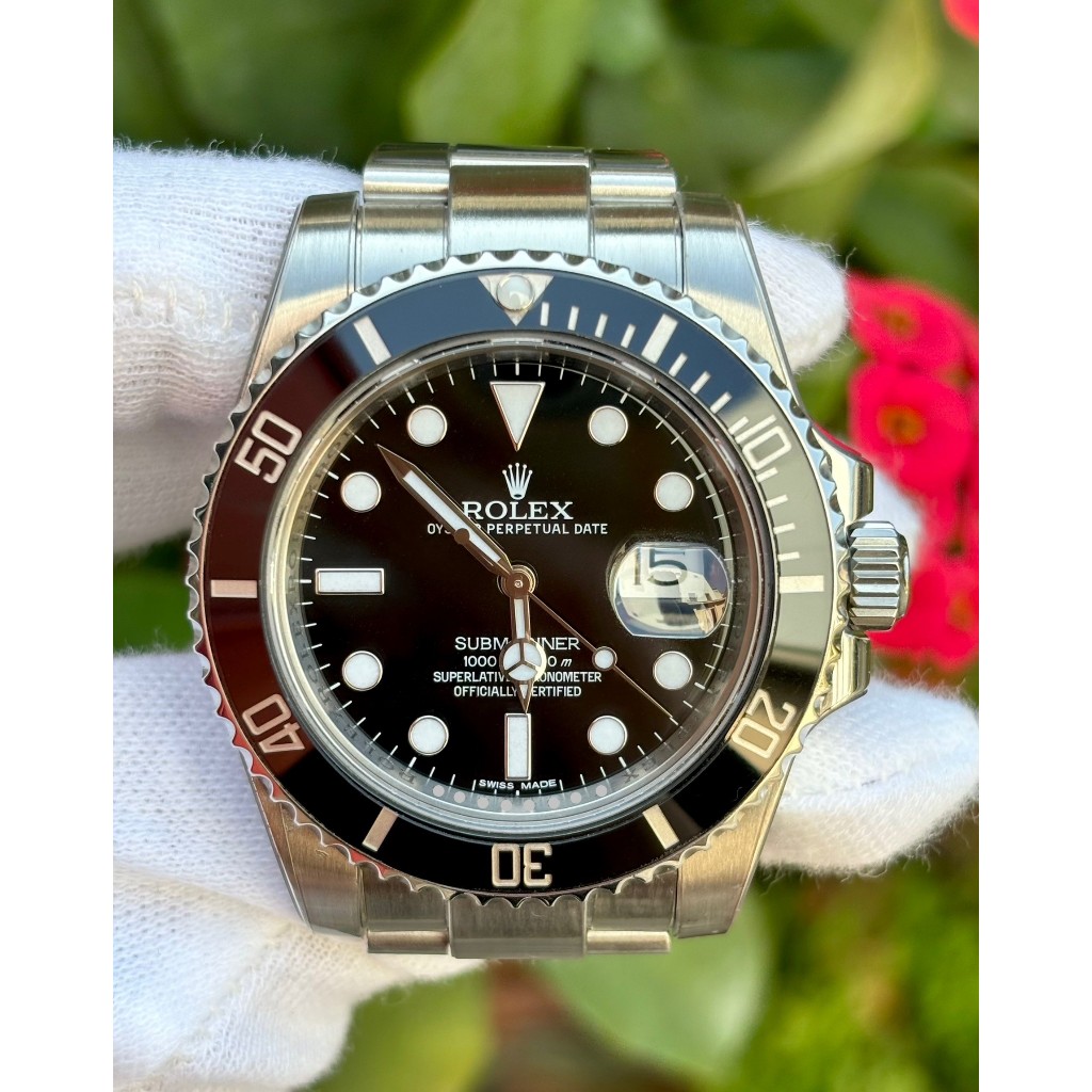 勞力士 ROLEX 型號116610LN 黑水鬼   錶徑40mm 機芯3135  保卡2014/JUN