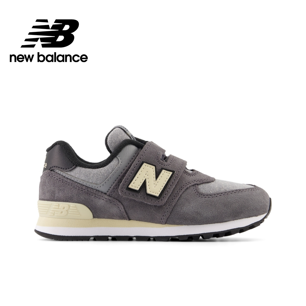 【New Balance】 NB 童鞋_中性_深灰色_PV574LGG-W楦 574