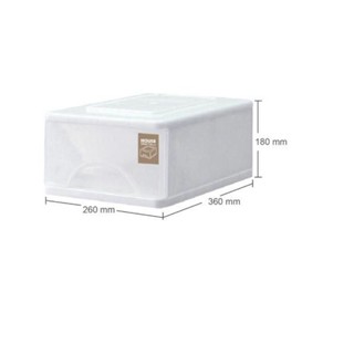 【538購物網】小純白單層收納櫃 置物箱 收納箱 鞋盒 9L/公升