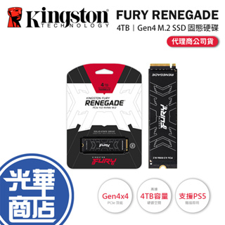 金士頓 Kingston FURY Renegade 4TB 4000GB SFYRD/4000G SSD 固態硬碟