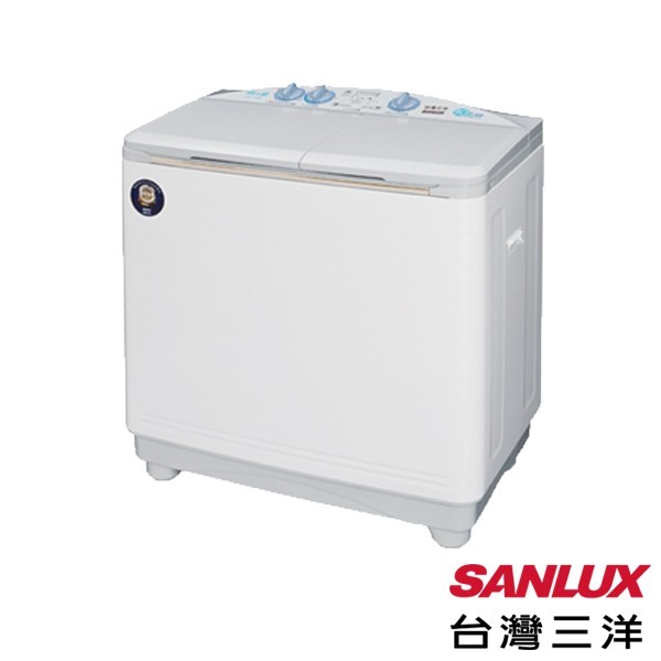 SW-1068U SANLUX台灣三洋 10公斤 定頻雙槽直立式洗衣機 不鏽鋼脫水槽 新式大迴轉盤