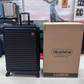 LUDWIN 路德威 29吋大箱 上掀式 旅行箱 前進未來系列（前開式行李箱）TSA海關鎖 拉鍊箱-曜石黑