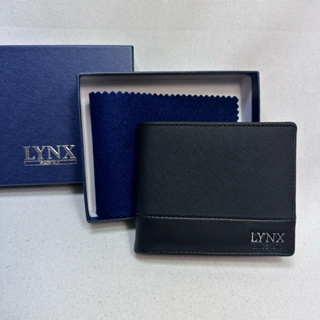 美國山貓 LYNX 皮件專櫃 左右翻 零錢袋短夾 LY16-2213-99 黑色 $2200