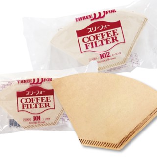 【日本三洋】 101/102 梯型濾紙 無漂白100入 (Kalita、Melitta、三洋適用)