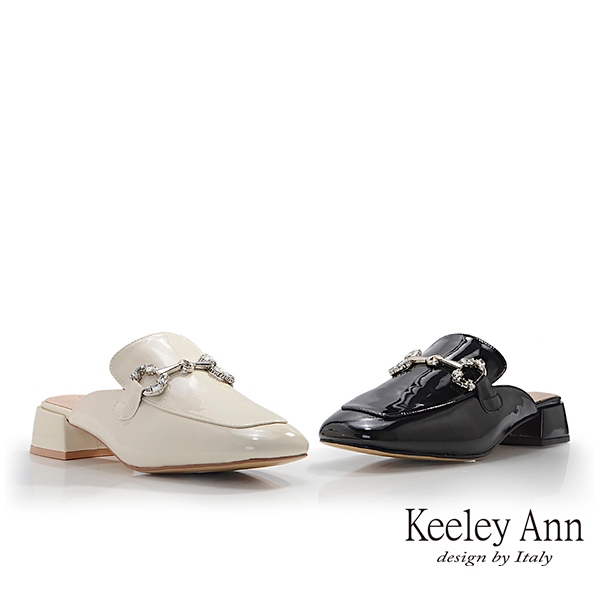 Keeley Ann 牛漆皮低跟穆勒鞋(4249721)