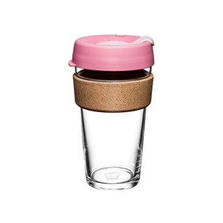 【現貨】澳洲 KeepCup 軟木隨行杯 L (甜心粉) 16oz 咖啡杯 隨行杯 環保杯 玻璃隨行杯 玻璃