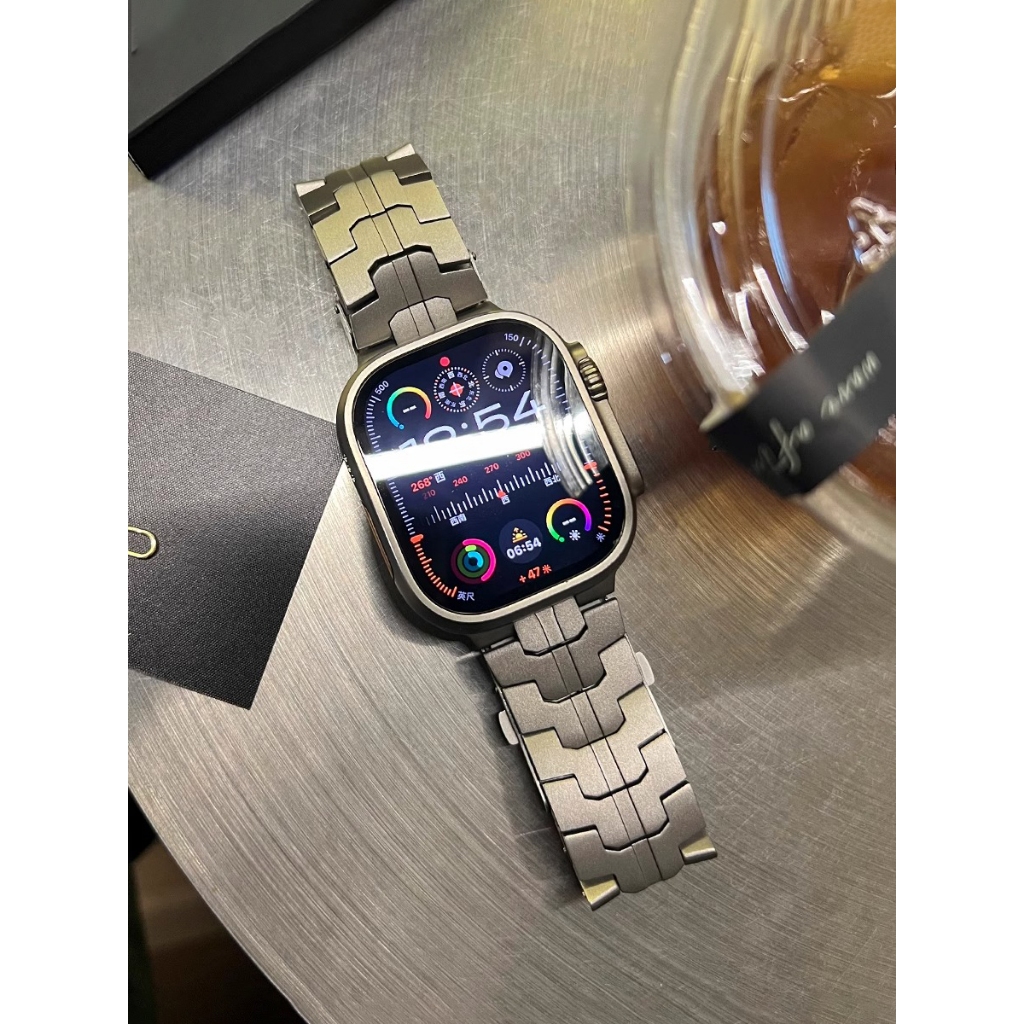 《台灣出貨》夏季新款 APPLE WATCH 鈦金屬錶帶 鋼鐵俠錶帶 S8 S7 S9 iwatch全系列 男士錶帶