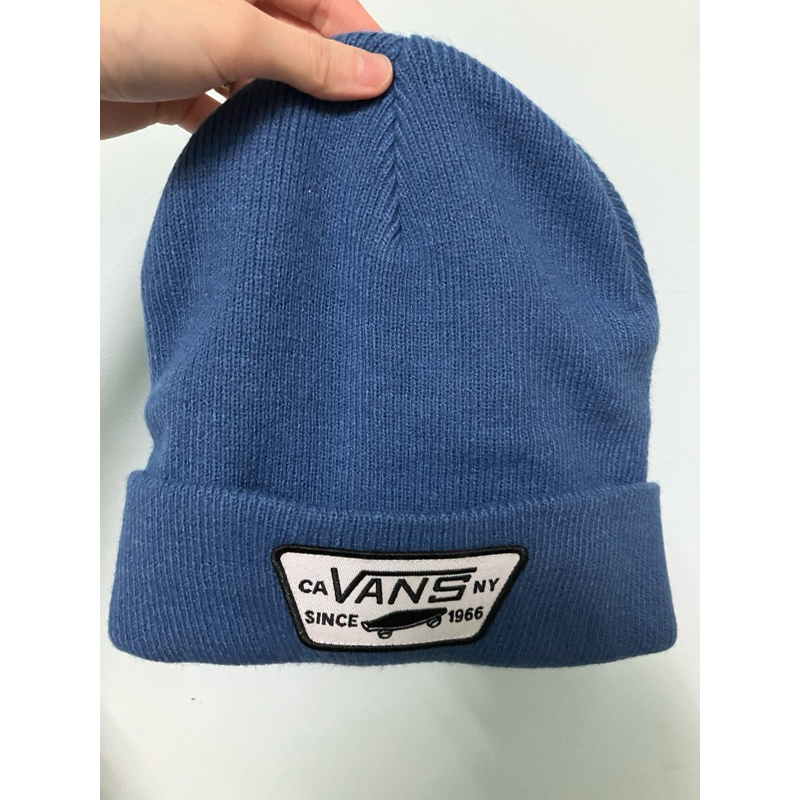 Vans二手毛帽（藍）