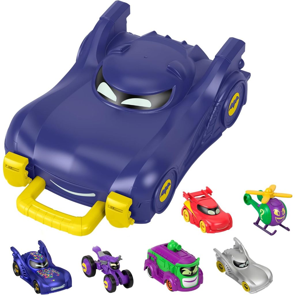 預購包含五輛車🚀美國空運🚀美國專櫃 BatWheels 超級蝙蝠車 玩具車 車車玩具  Fisher-Price 收納箱