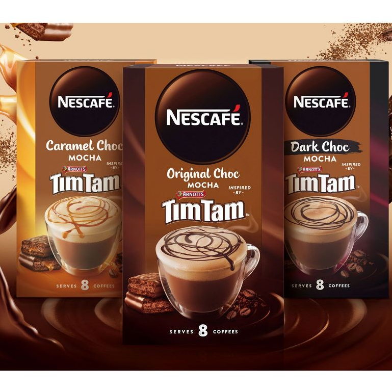 FG美選 澳洲限定 NESCAFE 雀巢 聯名 澳洲巧克力品牌 Tim Tam 摩卡 咖啡 即溶咖啡