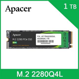 88節優惠Apacer宇瞻 AS2280Q4L 1TB M . 2 PCIe 4 . 0 SSD 搭載PCIe