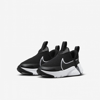 【NIKE】 FLEX PLUS 2 PS 童鞋 中童 運動鞋 休閒鞋 無鞋帶 透氣 黑白-DV9000003