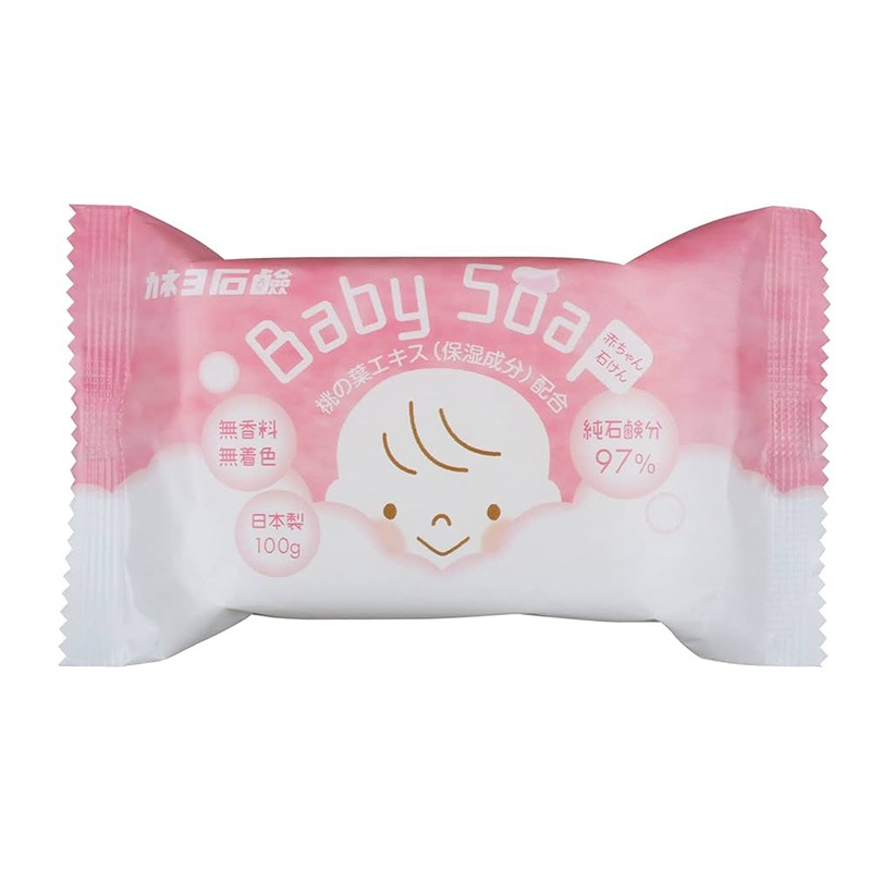日本 KANEYO 桃葉精華嬰兒香皂 100g 嬰兒皂 沐浴皂 沐浴 洗手 洗澡 沐浴