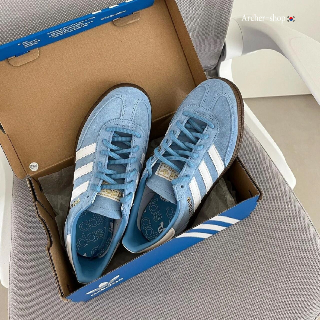 Adidas originals Handball Spzl 德訓鞋 復古 膠底 白藍 BD7632