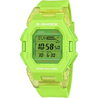 ∣聊聊可議∣CASIO 卡西歐 G-SHOCK 纖薄時尚未來感藍牙運動電子錶 手錶-螢光黃 GD-B500S-3