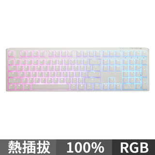 Ducky One 3 白色 108鍵 100% RGB 機械式鍵盤 中文 英文