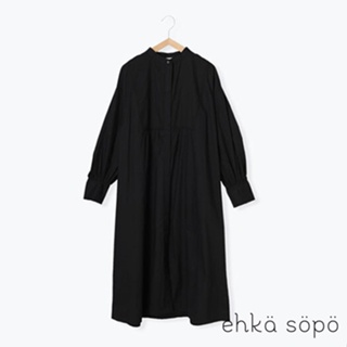 ehka sopo 襯衫式純棉開襟長袖洋裝(FF21L0H0280)