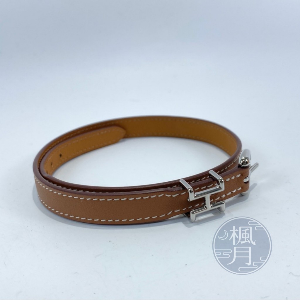 HERMES 愛馬仕 B刻 棕Trench手環 #T5 精品手環 配件 飾品 配飾 首飾 小物 單品