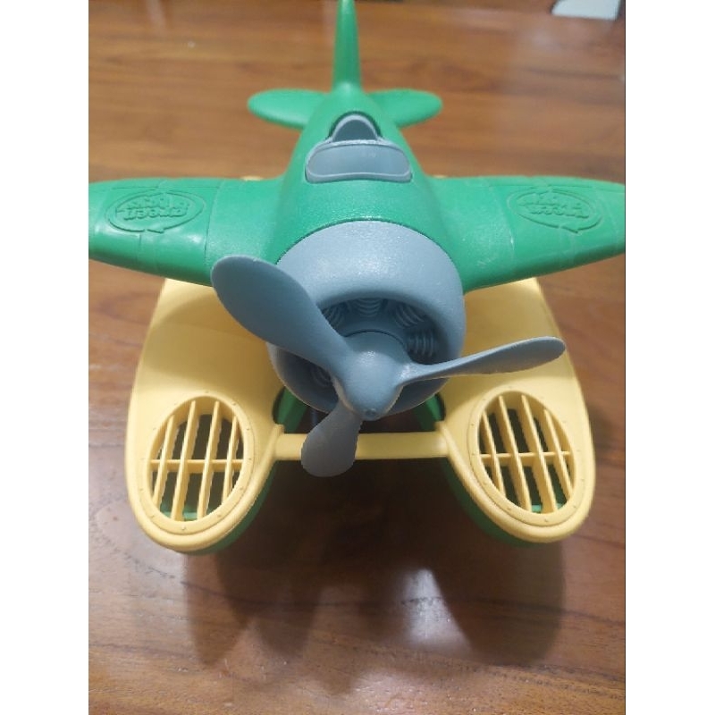 二手COSTCO GREEN TOYS 環保材質 水上飛機 洗澡玩具