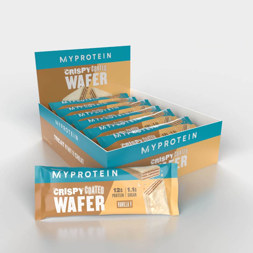 【便宜新品】MyProtein多層酥脆高蛋白威化餅乾 12支*40G + MyProtein濃縮乳清蛋白玄米茶250G