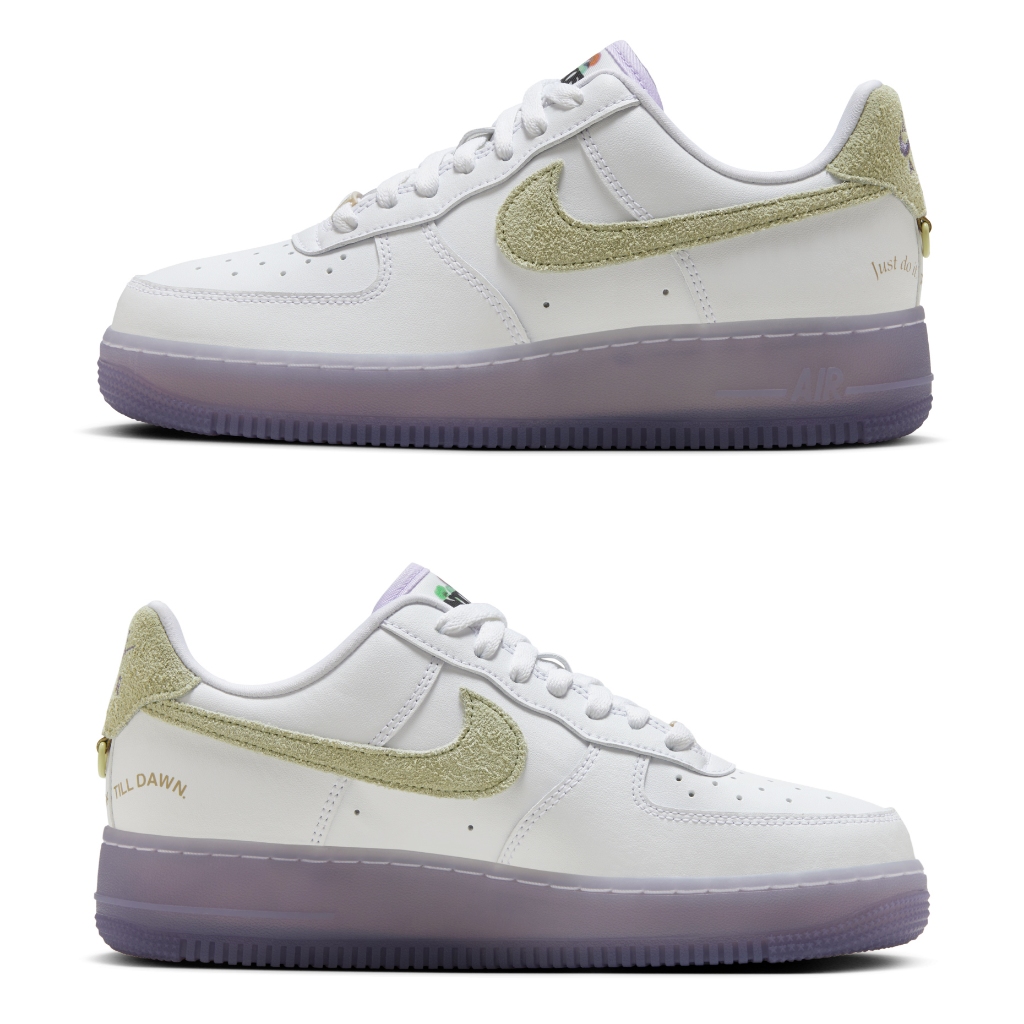 歐鉉NIKE WMNS AIR FORCE 1 07 LX 白色 水彩 AF1 麂皮 運動鞋 女 HF5719-139