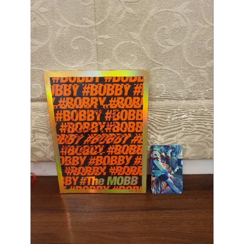 珍藏品出售～Winner MINO × Ikon BOBBY 簽名專輯（帶小卡）－橘色BOBBY版
