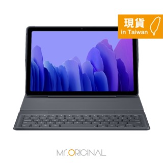 【全新品 包裝已拆】SAMSUNG 原廠盒裝 Galaxy Tab A7 書本式鍵盤皮套 - 灰 【EF-DT500】