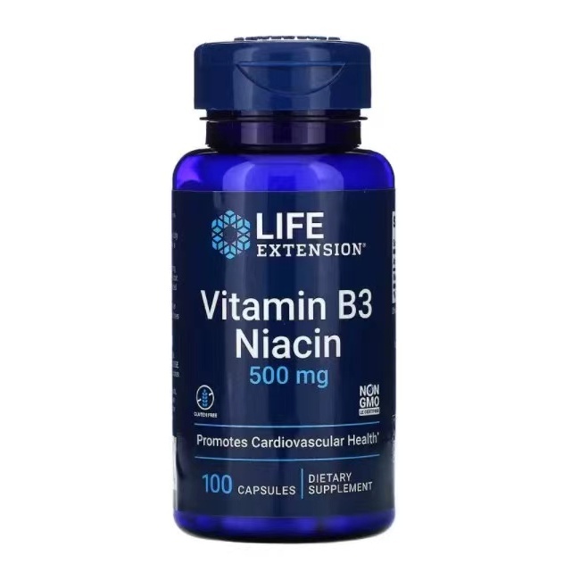 Life Extension 維生素B3 煙酸 尼克酸 Vitamin B3煙鹼痠 500mg*100粒