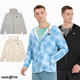 【Hang Ten】男裝-恆溫多功能-涼感高彈防曬安全反光冰沙外套(多色選)
