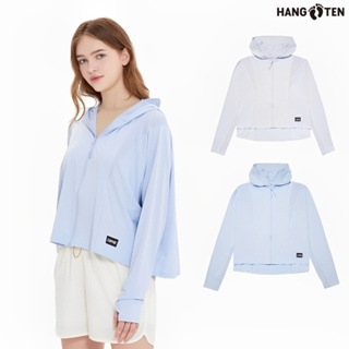 Hang Ten女裝-恆溫多功能-冰絲涼感高彈遮陽防曬針織斗篷外套(多色選)