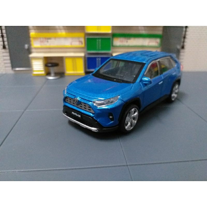 二手無盒 原廠 1/43 豐田 TOYOTA RAV4 SUV MK5 5代 電馳藍 模型車