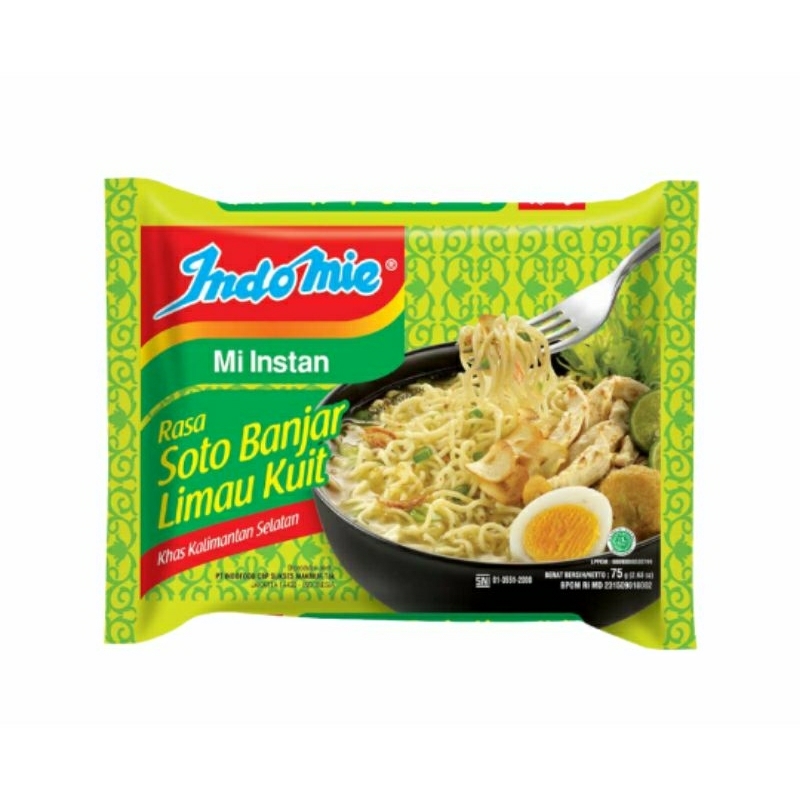 BLULILI-INDOMIE KUAH RASA SOTO BANJAR LIMAU KULIT/MIE INSTAN