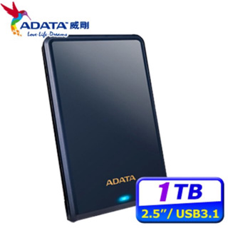 全新 ADATA 威剛HV620S 1TB（藍）2.5吋行動硬碟