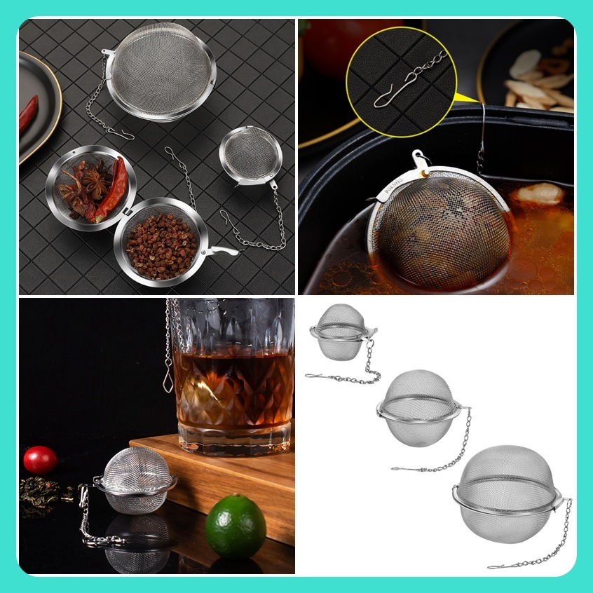不銹鋼泡茶球 不鏽鋼調味球 泡茶器 過濾調料 濾茶球