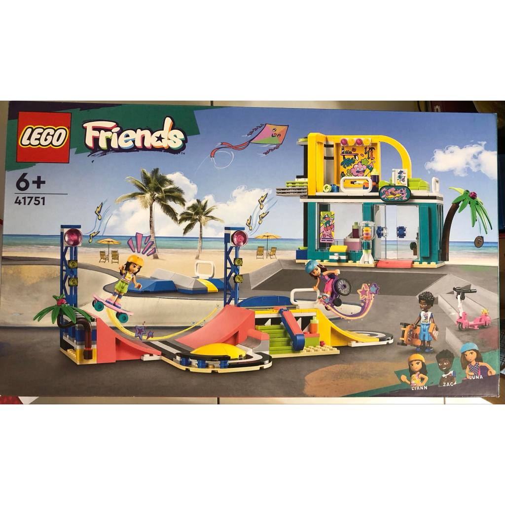 樂高 LEGO 積木 Friends 好朋友系列 41751 滑板公園 如圖。