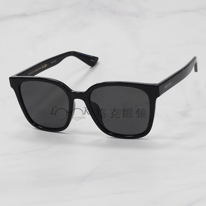 【LOOK路克眼鏡】Gucci 太陽眼鏡 黑色 方框 偏光鏡片 GG1346SK 002