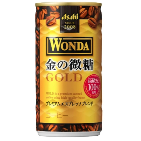 【Asahi】WONDA 金的微糖咖啡 182ml-30入