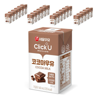 Click U巧克力牛奶140ml，24入